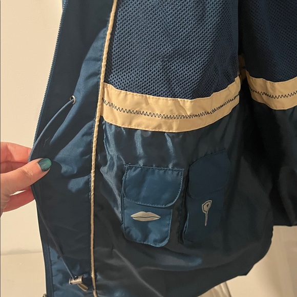 Natural reflections Deep Blue Hooded Jacket - Picture 3 of 5